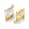 PVD Vacuum Plating 304 Stainless Steel Cubic Zirconia Pendants STAS-L278-006G-01-2