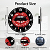 MDF Printed Wall Clock HJEW-WH0058-030-2