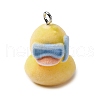 Flocky Resin Pendants FIND-S001-14C-1