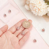 BENECREAT 6Pcs Brass Micro Pave Cubic Zirconia Pendants KK-BC0013-82-3