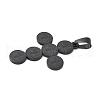 Ion Plating(IP) 304 Stainless Steel Saint Benedict Medal Cross Pendants STAS-F012-12B-2