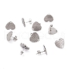Non-Tarnish 304 Stainless Steel Stud Earring Findings STAS-I183-04B-P-1