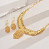 Alloy Geometric Hollow Out Necklace & Earrings Set for Women's Banquet Wedding TW1066-1