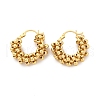 Round Brass Hoop Earrings EJEW-R025-34G-4