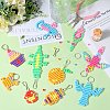 SUNNYCLUE DIY Animal Keychain Making Kit DIY-SC0023-68-4