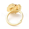 Rack Plating Flower Brass Adjustable Rings RJEW-S413-03G-2