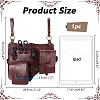 Retro PU Leather Magic Potions Belt Pouch Waist Bags AJEW-WH0270-362-2