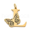Ion Plating(IP) 201 Stainless Steel Pendants STAS-N103-184G-L-1