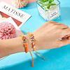 Adjustable Nylon Braided Bead Bracelets BJEW-TA00484-4
