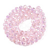 Electroplate Glass Beads Strands X-EGLA-A044-T8mm-B10-2
