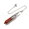 Natural Red Jasper Dowsing Pendulum Big Pendants G-H285-06P-18-2