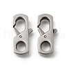 304 Stainless Steel Lobster Claw Clasps STAS-M119-01P-1