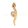 Rack Plating Brass Micro Pave Cubic Zirconia Pendants ZIRC-C039-01G-2
