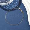 Brass Cable Chains Bracelets for Women BJEW-Z102-01G-1