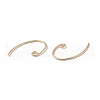 Brass Earring Hooks KK-E079-01G-2