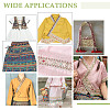 Polyester Rhombus Embroidery Lace Trim OCOR-WH0090-84A-6