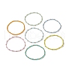 7Pcs 7 Color Glass Seed Beaded Stretch Bracelets Set for Women BJEW-JB09191-1