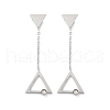 304 Stainless Steel Rhinestone Stud Earrings EJEW-Z089-17P-4