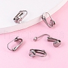 Tarnish Resistant 304 Stainless Steel Clip-on Earring Findings STAS-G081-63P-2