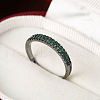 Brass Micro Pave Cubic Zirconia Finger Rings for Women FS-WG59B22-16-1