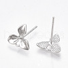 Brass Stud Earring Findings KK-T038-499P-2