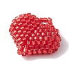 Seed Beads Beaded Charms PALLOY-MZ00262-4
