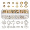   360Pcs 12 Styles Rack Plating Alloy Spacer Beads DIY-PH0023-43-1