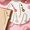 Natural Mixed Gemstone Bookmarks AJEW-JK00271-4
