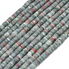 Natural African Bloodstone Beads Strands G-P575-B11-6x1mm-2