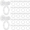 SOFPLATE 200Pcs Plastic Clip-on Earring Findings FIND-SP0001-07-1