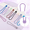 AHADERMAKER 10Pcs 10 Colors Silicone Mobile Straps FIND-GA0004-64-4