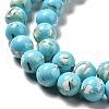 Synthetic Turquoise and Sea Shell Assembled Beads Strands G-D482-01A-07-4