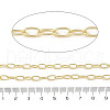 Rack Plating Oval Brass Curb Chains CHC-A010-01G-06-2
