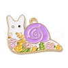 Alloy Enamel Pendants ENAM-R147-06G-1