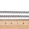 Non-Tarnish 304 Stainless Steel Rope Chain Necklaces X-STAS-M174-014P-B-4