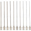 BENECREAT 20Pcs 10 Style Iron Dispensing Needles TOOL-BC0001-27-1
