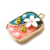 Alloy Enamel Pendants ENAM-K076-15C-G-2
