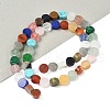 Natural Mixed Stone Flat Round Beads strands G-M454-B01-1