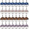 SUPERFINDINGS 32Pcs 4 Style Alloy European Dangle Charms G-FH0001-48-1