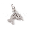 Brass Micro Pave Cubic Zirconia Charms ZIRC-F132-47P-2