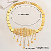 Luxurious Elegant Zinc Alloy & Brass Material Floral Tassel Coin Pendant Waist Chains for Women ZU0356-6