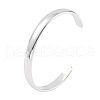 Non-Tarnish 304 Stainless Steel Open Cuff Plain Bangles BJEW-H591-01P-02-1