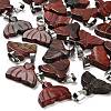 Natural Red Rainbow Jasper Pendants G-Z067-01P-03-1