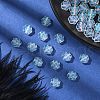 35Pcs Transparent Spray Painted Glass Beads GLAA-YW0001-73A-5