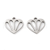 Non-Tarnish 316 Surgical Stainless Steel Charms STAS-Q314-11P-1