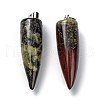 Natural Dragon Blood Pendants G-D040-01P-B13-2