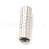 304 Stainless Steel Magnetic Clasps with Glue-in Ends STAS-K006-3mm-33C-3