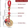 SUPERFINDINGS 2Pcs 2 Colors Brass Coins Pendant Decorations HJEW-FH0001-14-5