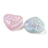 UV Plating Iridescent Acrylic Beads X-OACR-G039-18-2