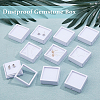 Acrylic Square Loose Diamond Box with Visible Window CON-WH0088-76B-01-6